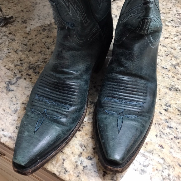 ALCALA’S Women’s Teal Boots / Sophisticated, Yet Rustic Sz 7.5 - Picture 8 of 10